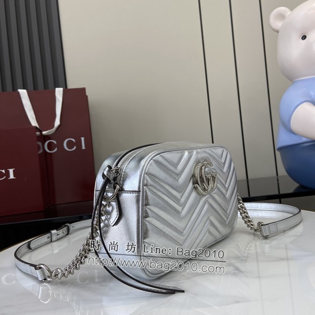 Gucci專櫃古馳最新款Marmont系列迷你手袋鏈條女包 jh2060型號：447632